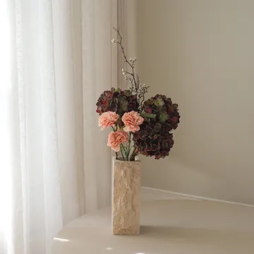 Moody Blush Kunstblumenstrauß - Hortensie, Nelke, Zweig, 97 cm - Botané