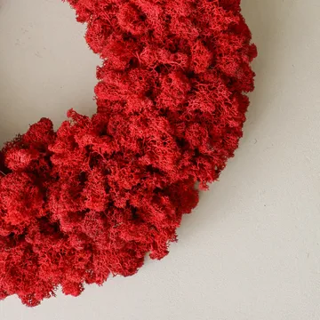 Moss Wreath Mooskranz - Rot, Ø40 cm - Botané