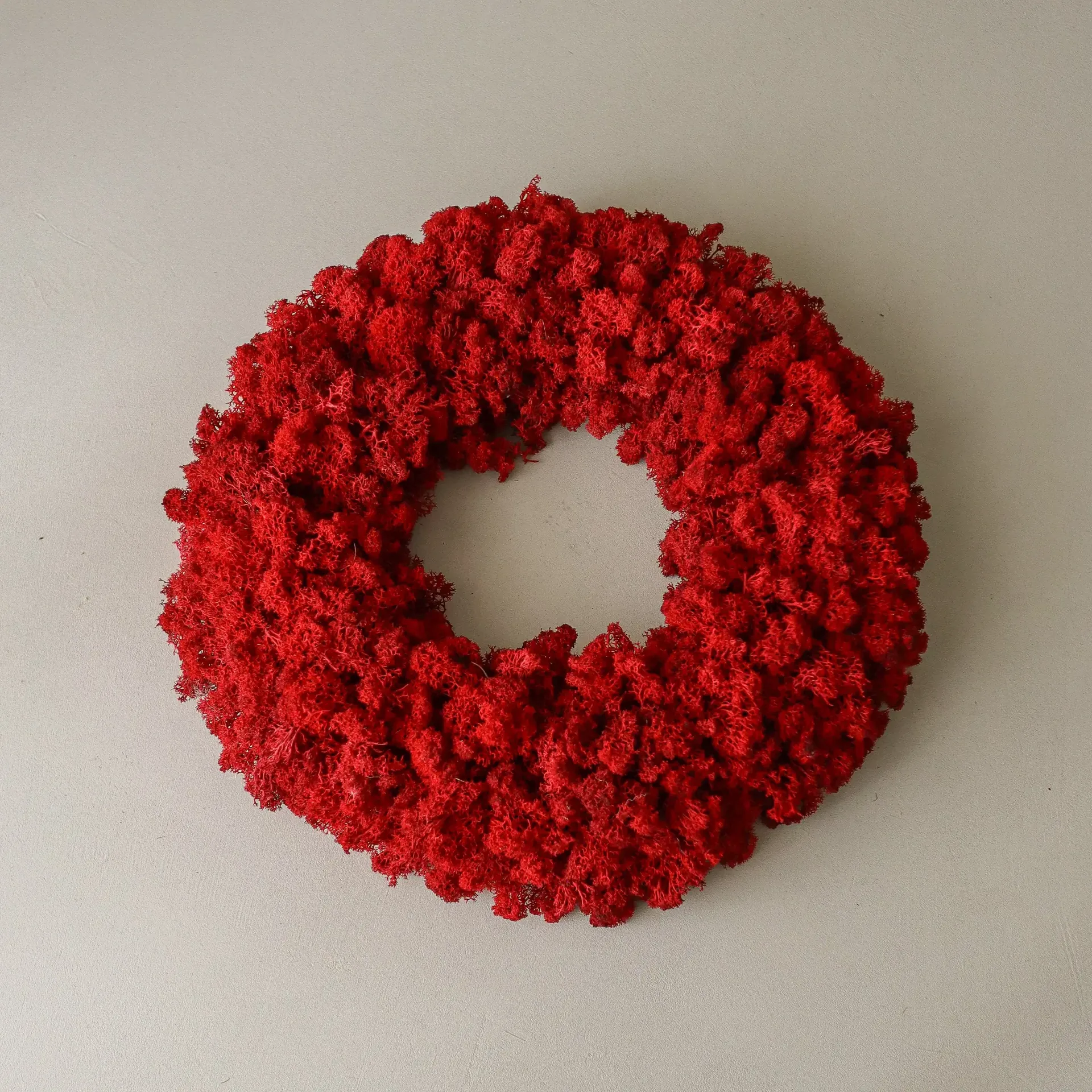 Moss Wreath Mooskranz, Rot, Ø40 cm Botané