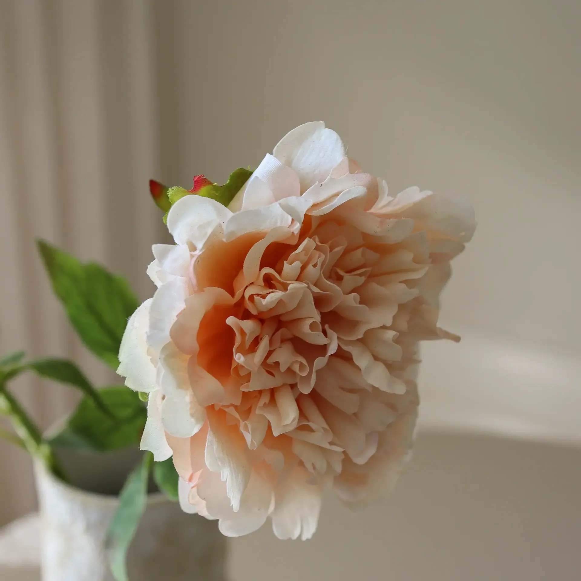 Pion Kunstblumenstrauß, Hellrosa, 56 cm, 1 Stk. Botané