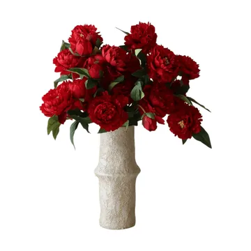 Pion Künstlicher Strauß - Large, rot 7 St. - Botané