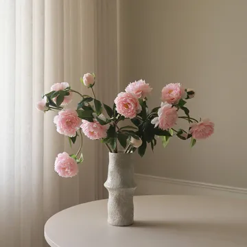 Pion Künstlicher Strauß - Medium, rosa, 5 St. - Botané