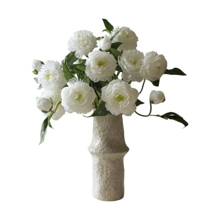 Pion Künstlicher Strauß - Medium, Weiß 5 St. - Botané