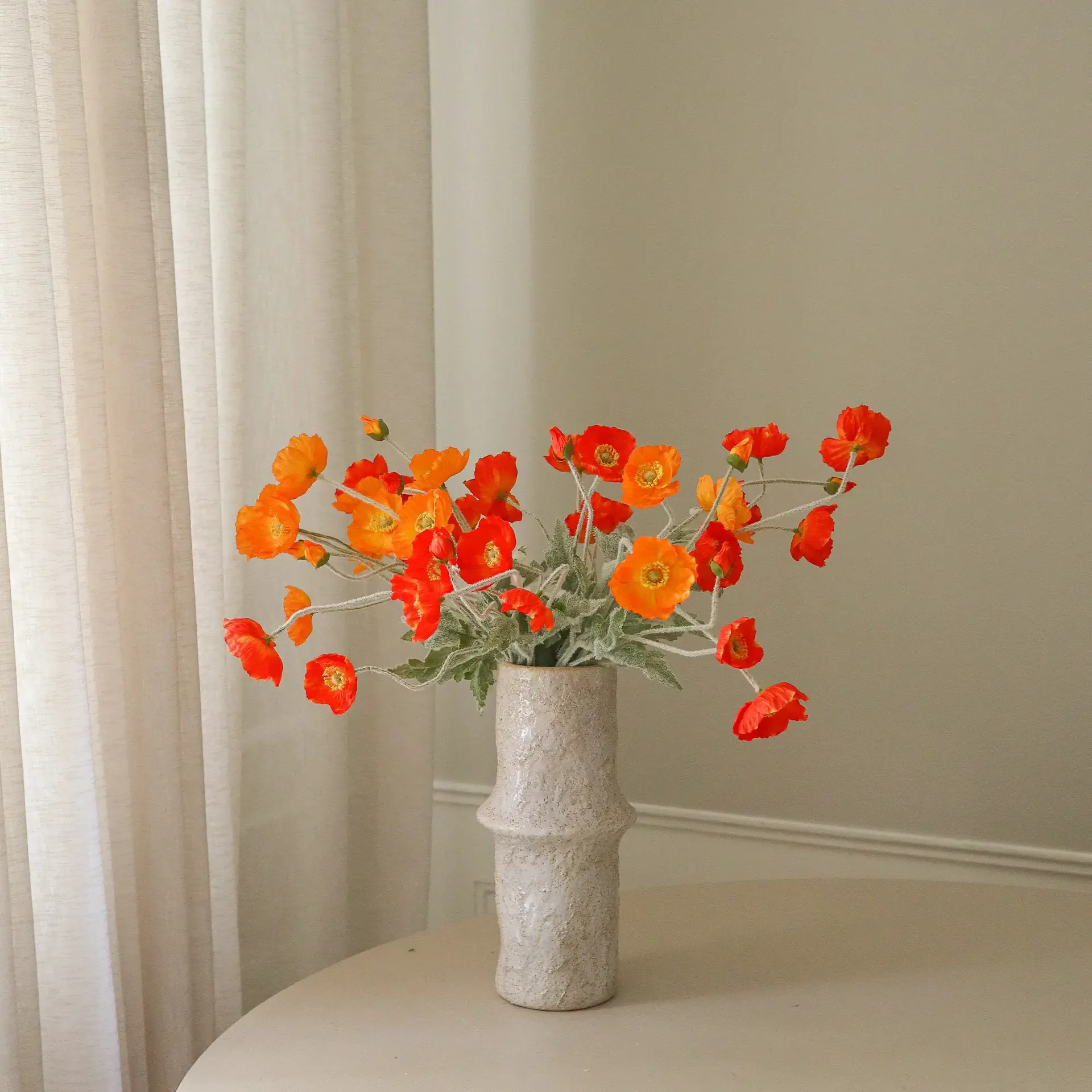 Poppy Sunset Kunstblumenstrauß, Mohn, 56 cm, 11 Stk. Botané