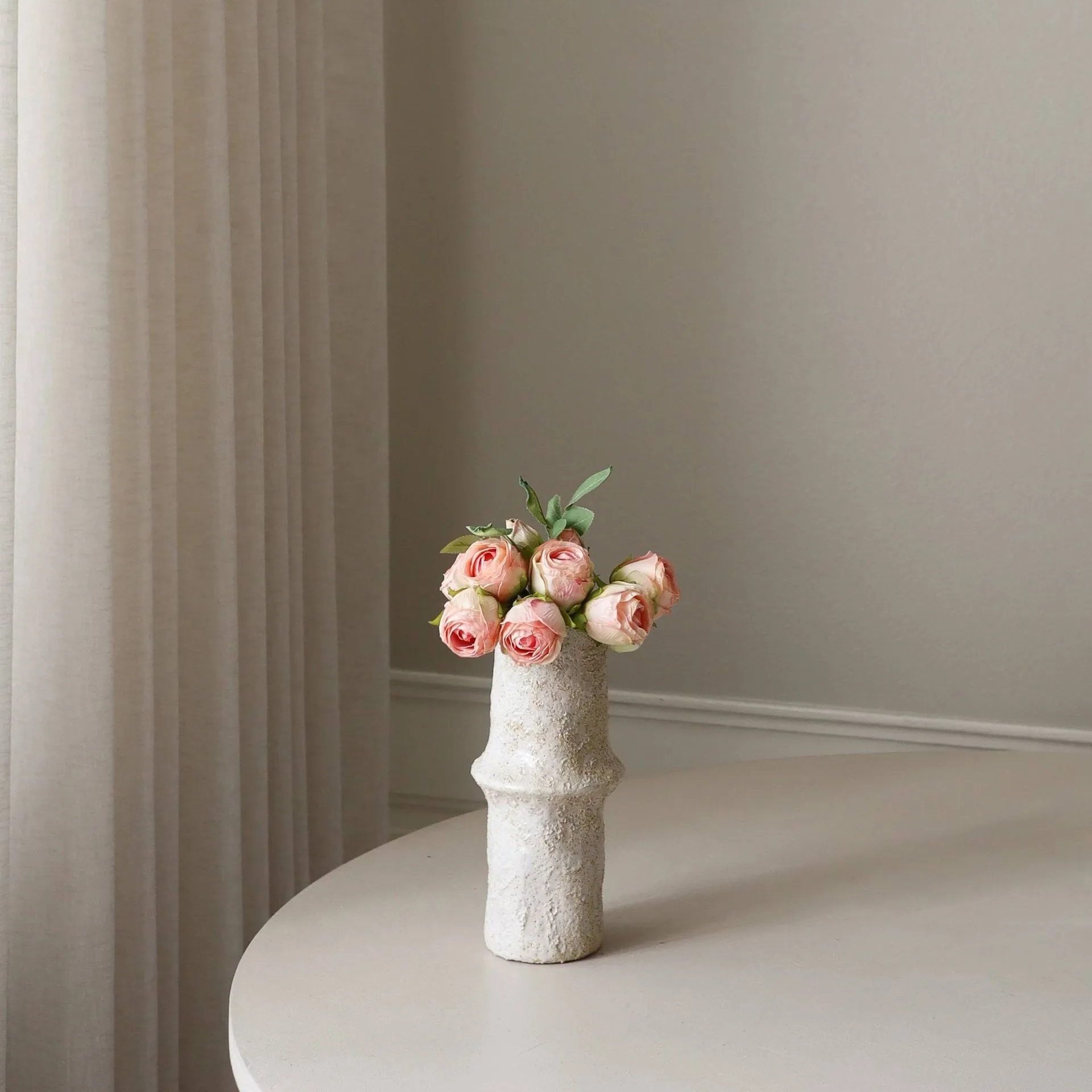Rosen künstlicher Strauß, Mini, hellrosa, 10 St. Botané