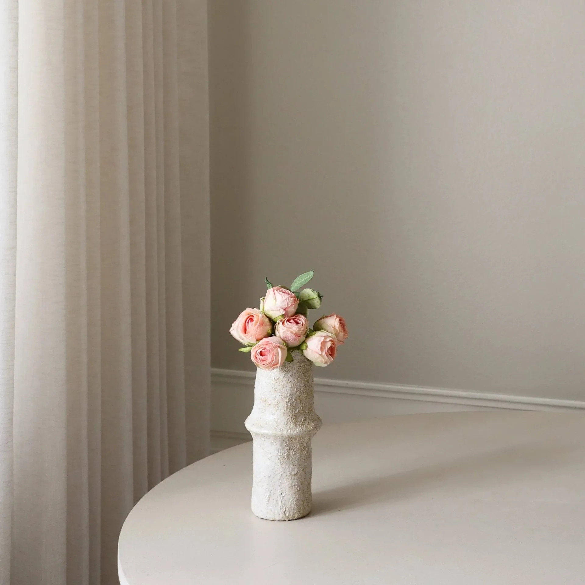 Rosen künstlicher Strauß, Mini, hellrosa, 10 St. Botané