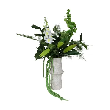 Silent Meadow Kunstblumen-Bouquet - Rittersporn-Lilie-Amaranth-Eukalyptus-Farn 6 St. - Botané