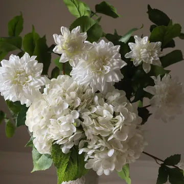 Soft Serve Kunstblumen-Bouquet - Hortensie-Dahlie, 8 St. - Botané