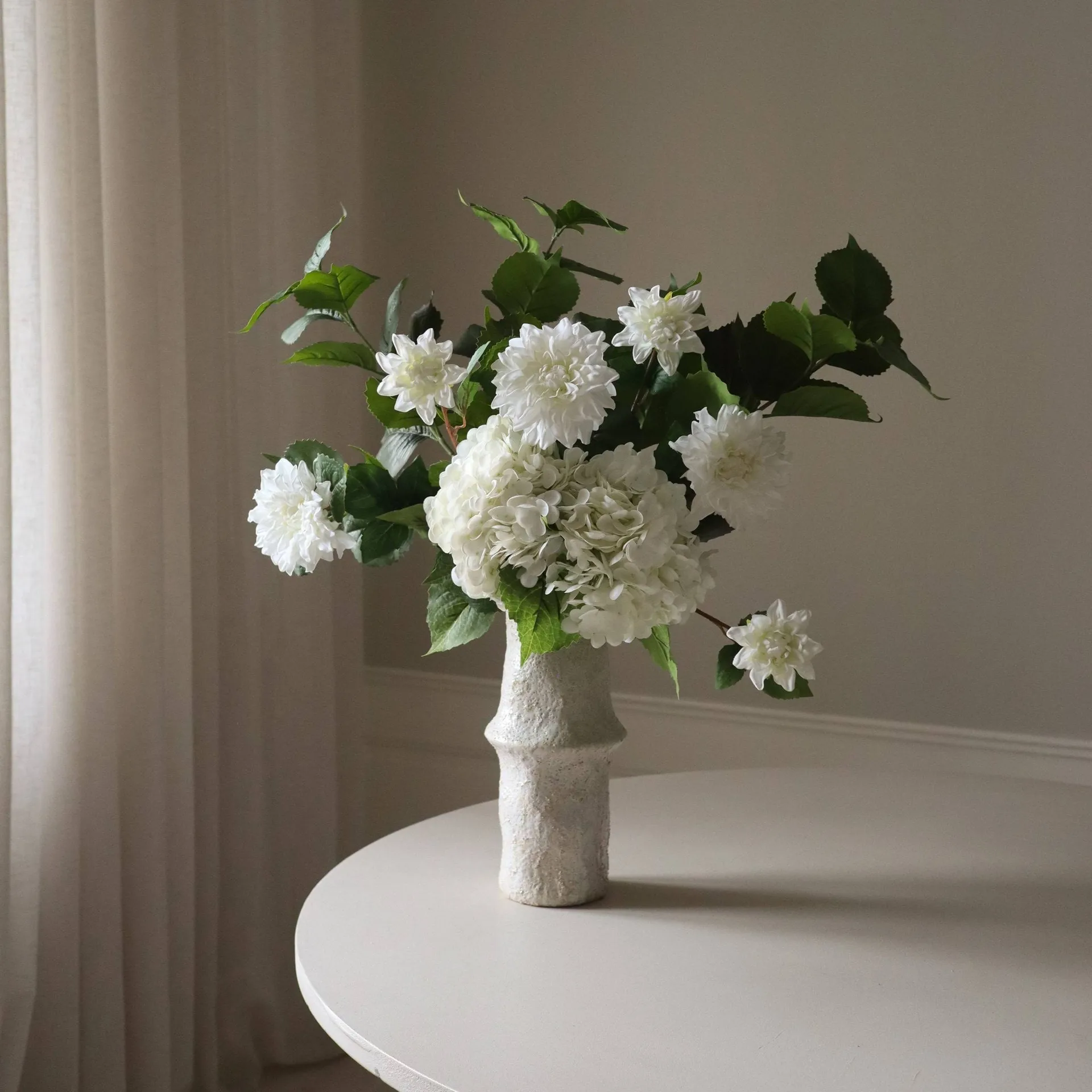 Soft Serve Kunstblumen-Bouquet, Hortensie-Dahlie, 8 St. Botané
