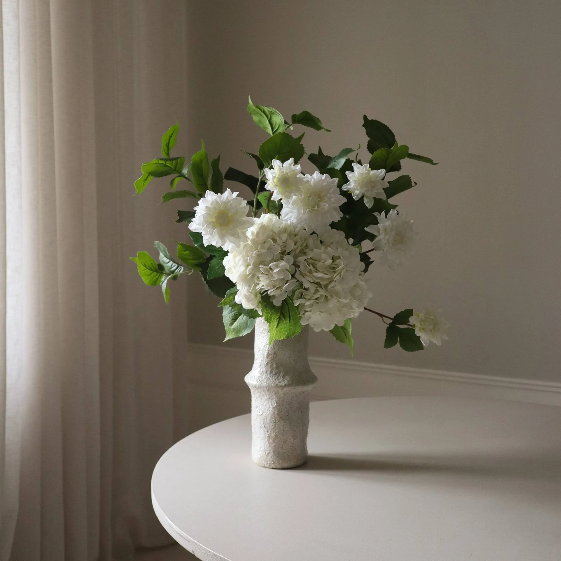 Soft Serve Kunstblumen-Bouquet, Hortensie-Dahlie, 8 St. Botané