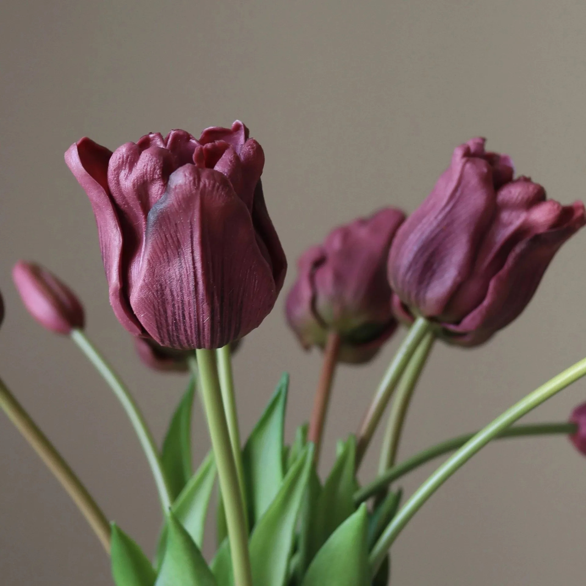 Triumph-Tulpen künstlicher Strauß, Lila, 10 St. Botané