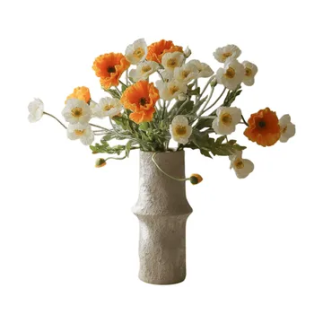 Vallmo Kunstblumen-Bouquet - Daylight, weiß-orange - Botané