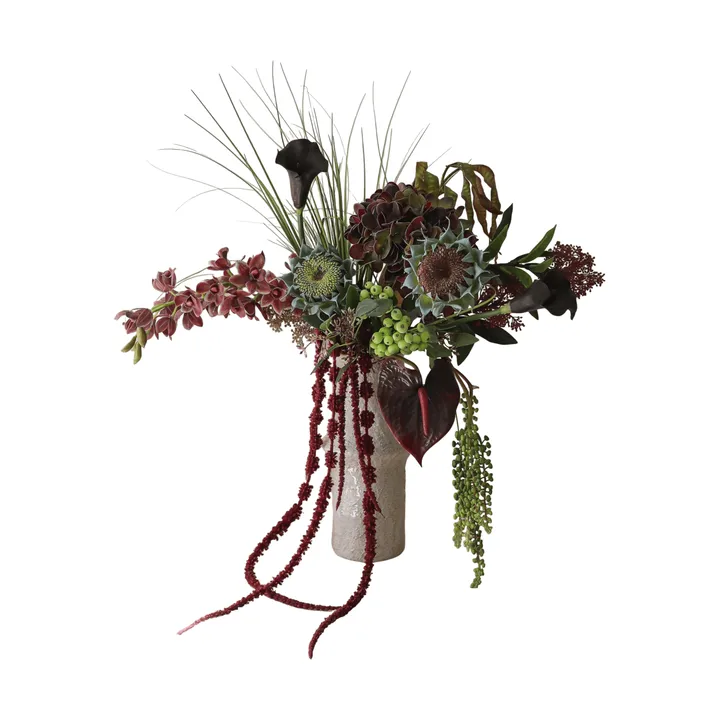 Woodland Nocturne Kunstblumenstrauß - Calla-Anthurium-Hortensie-Herbstsonnenblume, 112 cm, 14 St. - Botané