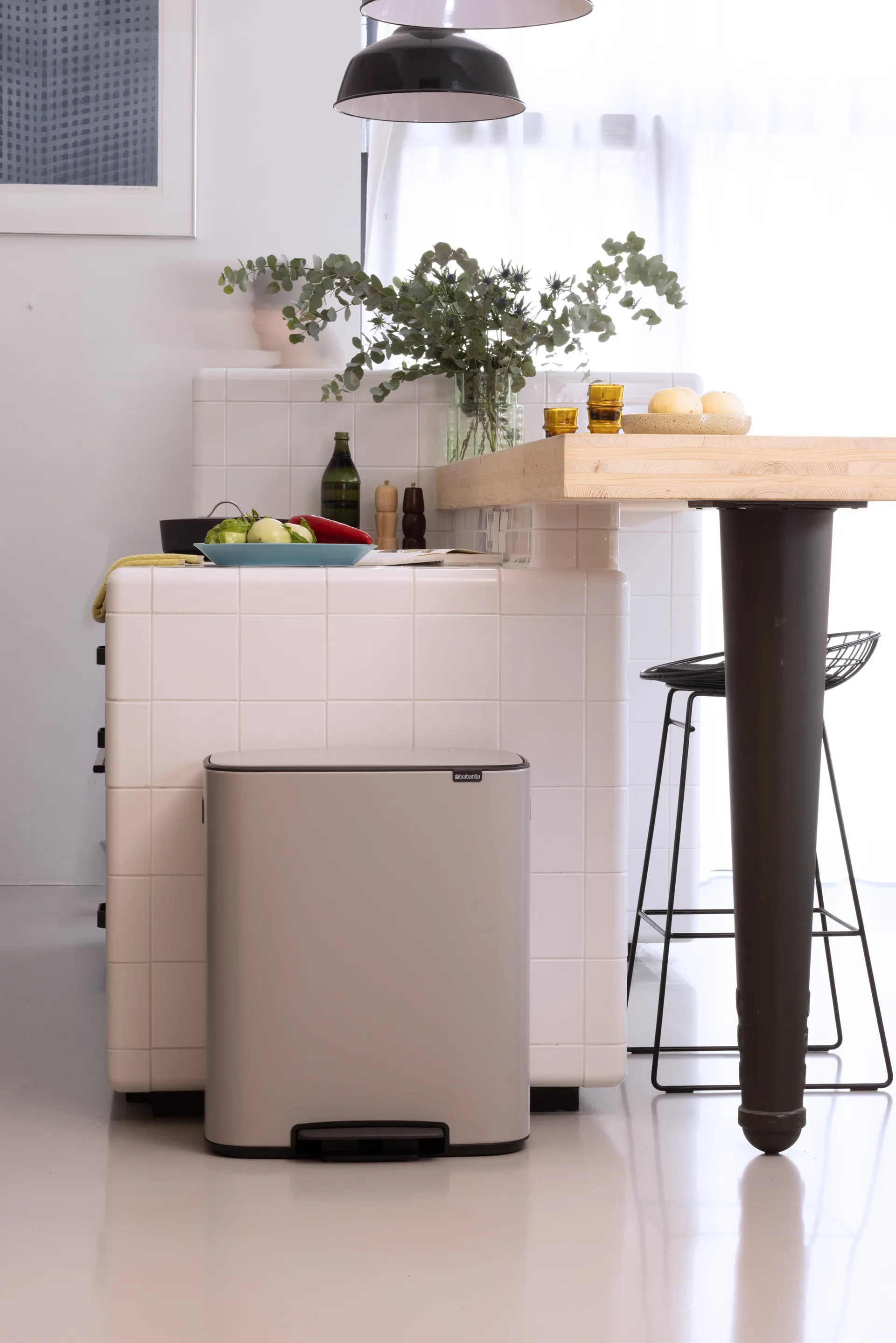 Bo bin Treteimer 2 x 30 L, Soft grey Brabantia