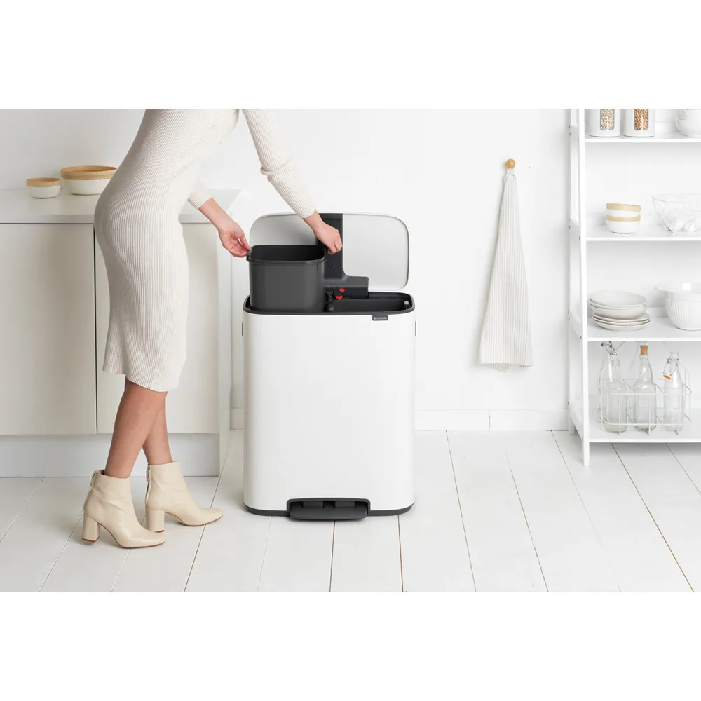 Bo bin Treteimer 2 x 30 L, White Brabantia