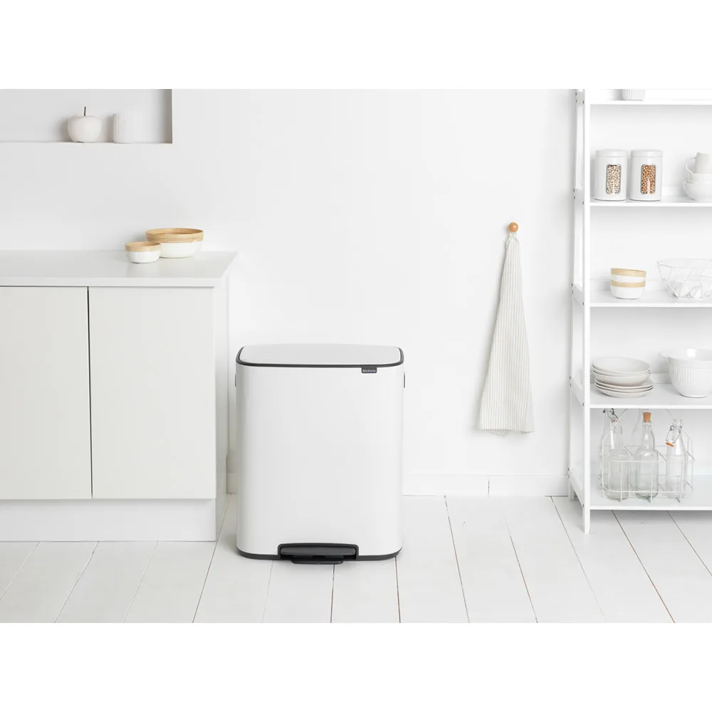 Bo bin Treteimer 2 x 30 L, White Brabantia