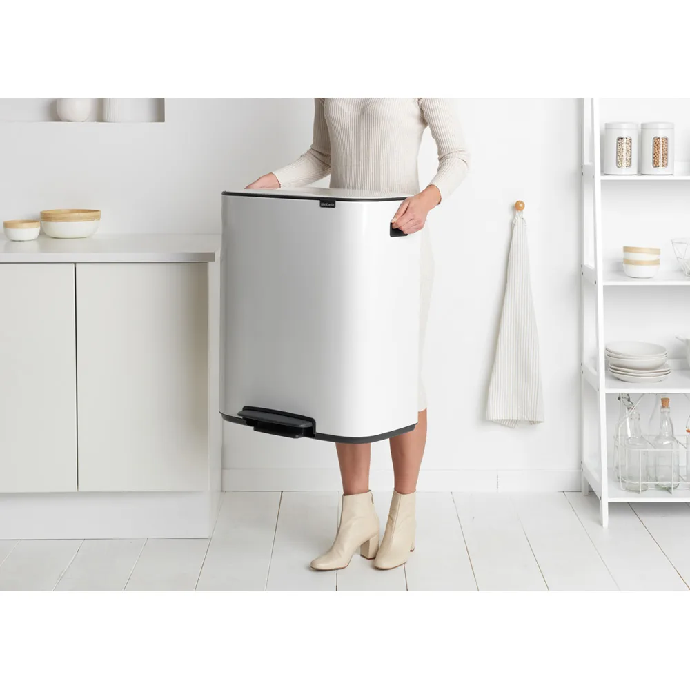 Bo bin Treteimer 2 x 30 L, White Brabantia