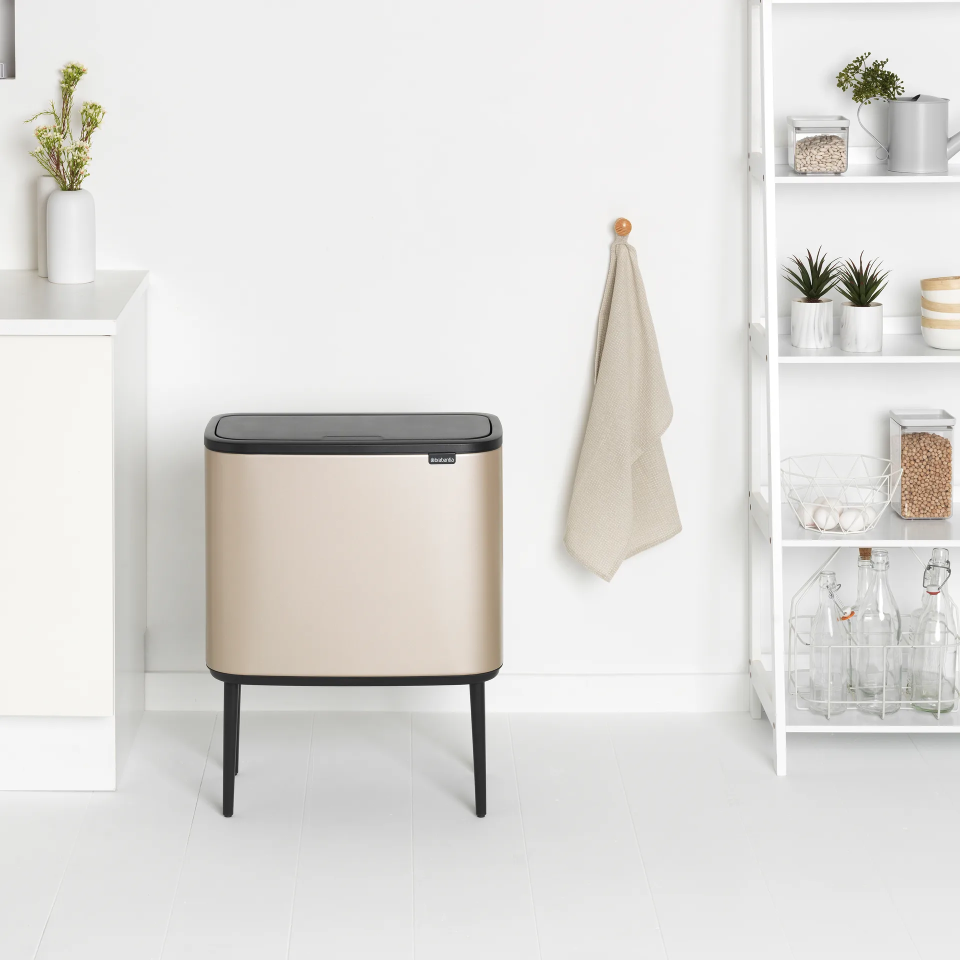 Bo touch bin 11+23 Liter, Metallic Gold Brabantia