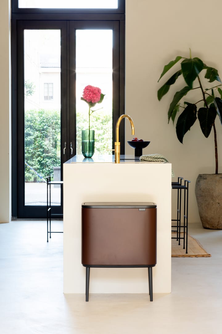 Bo touch bin 11+23 Liter, Mineral cosy brown Brabantia