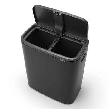 Bo touch bin 2 x 30 L - Matt schwarz - Brabantia