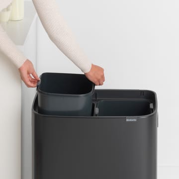 Bo touch bin 2 x 30 L - Matt schwarz - Brabantia