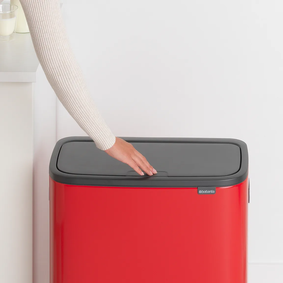 Bo touch bin 2 x 30 L, Passion rot Brabantia