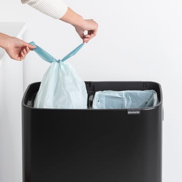 Bo touch bin high 2 x 30 L - Matt schwarz - Brabantia