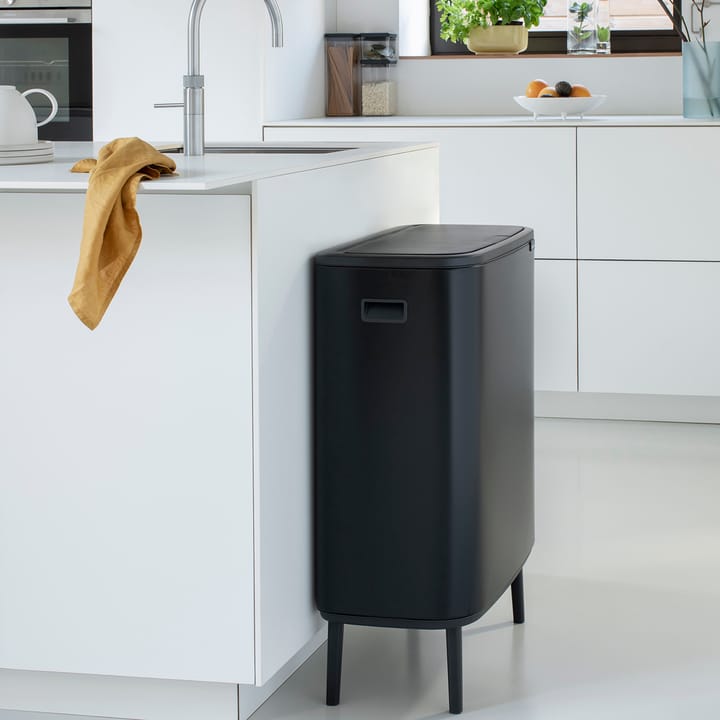 Bo touch bin high 2 x 30 L - Matt schwarz - Brabantia