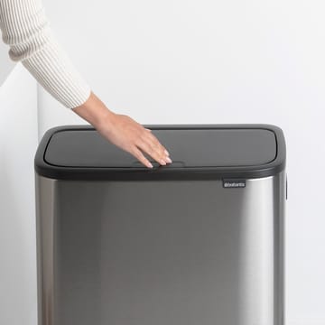 Bo touch bin high 2 x 30 L - Stahl mattgebürstet - Brabantia