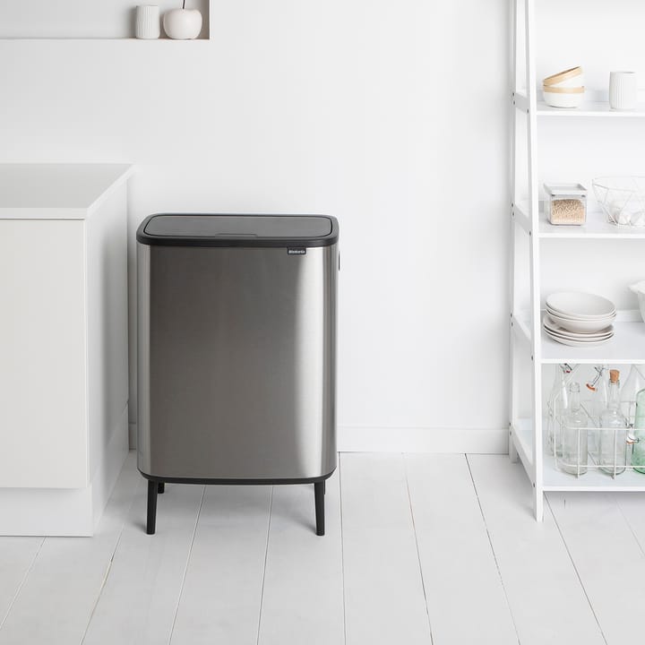 Bo touch bin high 2 x 30 L - Stahl mattgebürstet - Brabantia