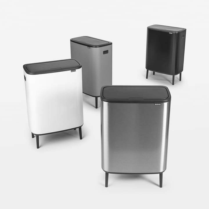 Bo touch bin high 2 x 30 L - Stahl mattgebürstet - Brabantia