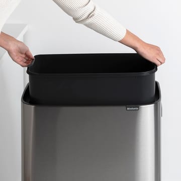 Bo touch bin high 60 L - Stahl mattgebürstet - Brabantia