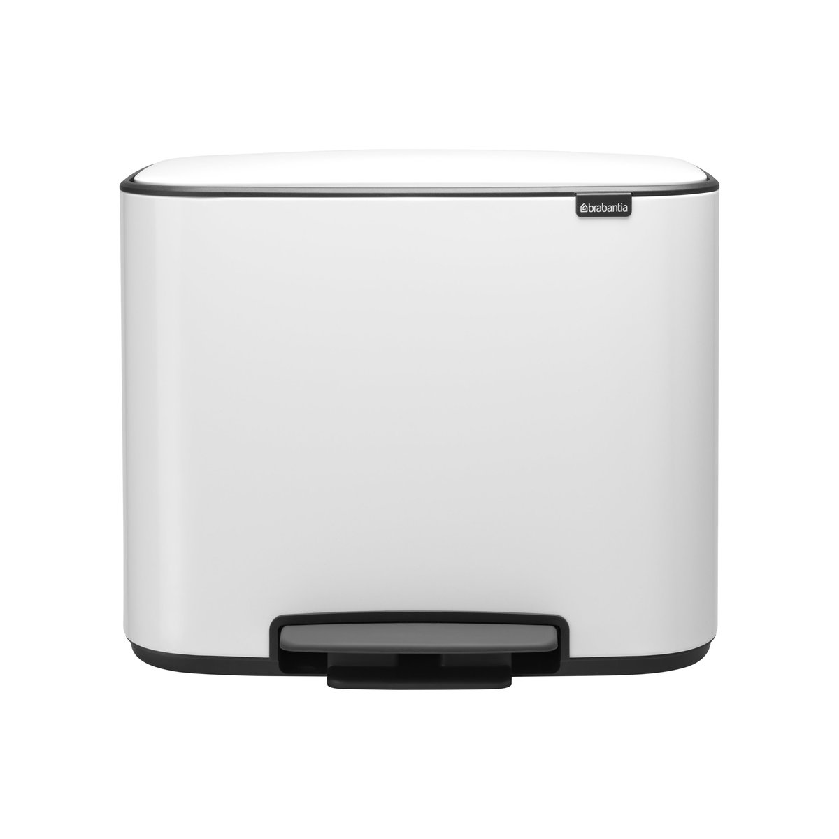 Brabantia Bo Treteimer 3 x 11 l Weiß | Skandinavisches Design | Treteimer | Weiß