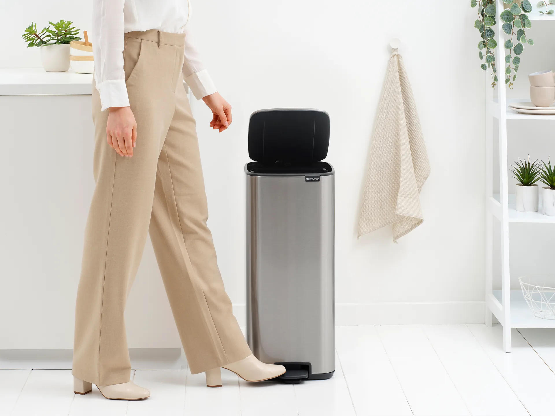 Bo Treteimer 30 L, Matt Steel Fingerprint Proof Brabantia