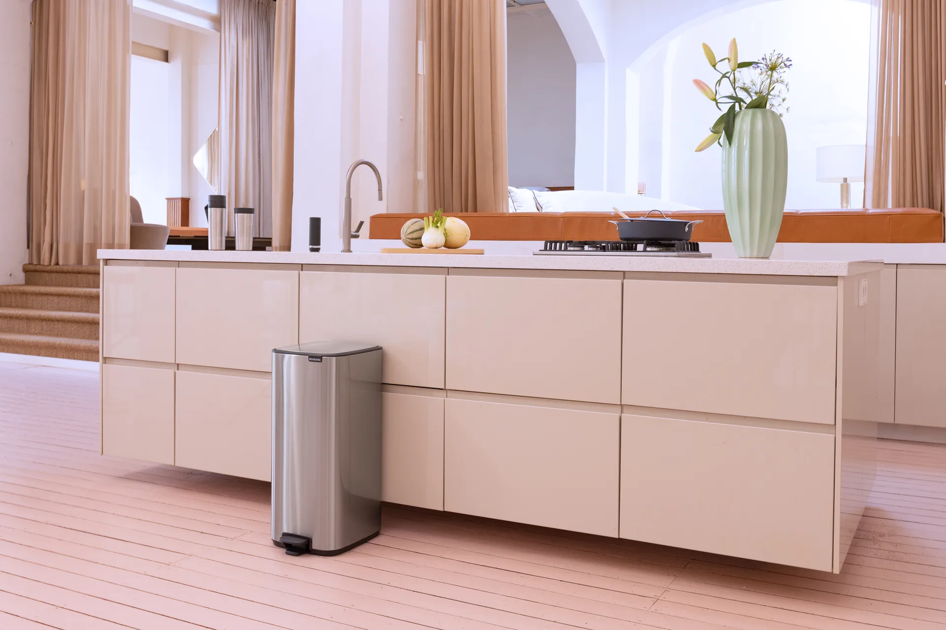 Bo Treteimer 30 L, Matt Steel Fingerprint Proof Brabantia