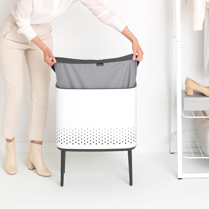 Bo Wäschekorb 60 L - Weiß - Brabantia