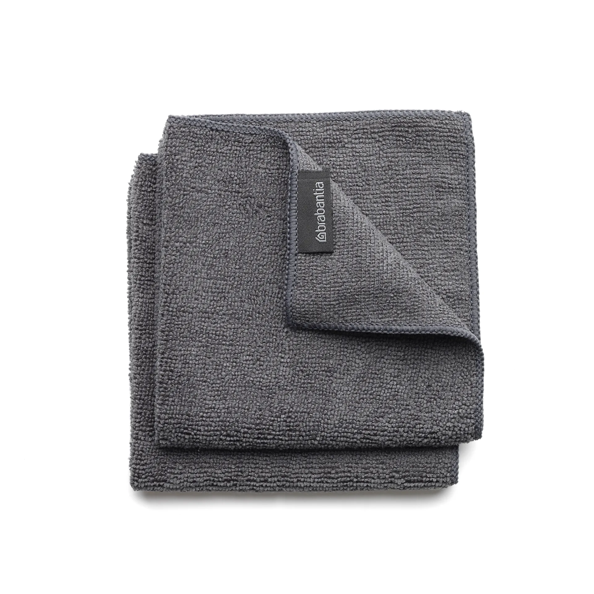 Brabantia Microfiber-Tuch 2er Pack, Dunkelgrau Brabantia