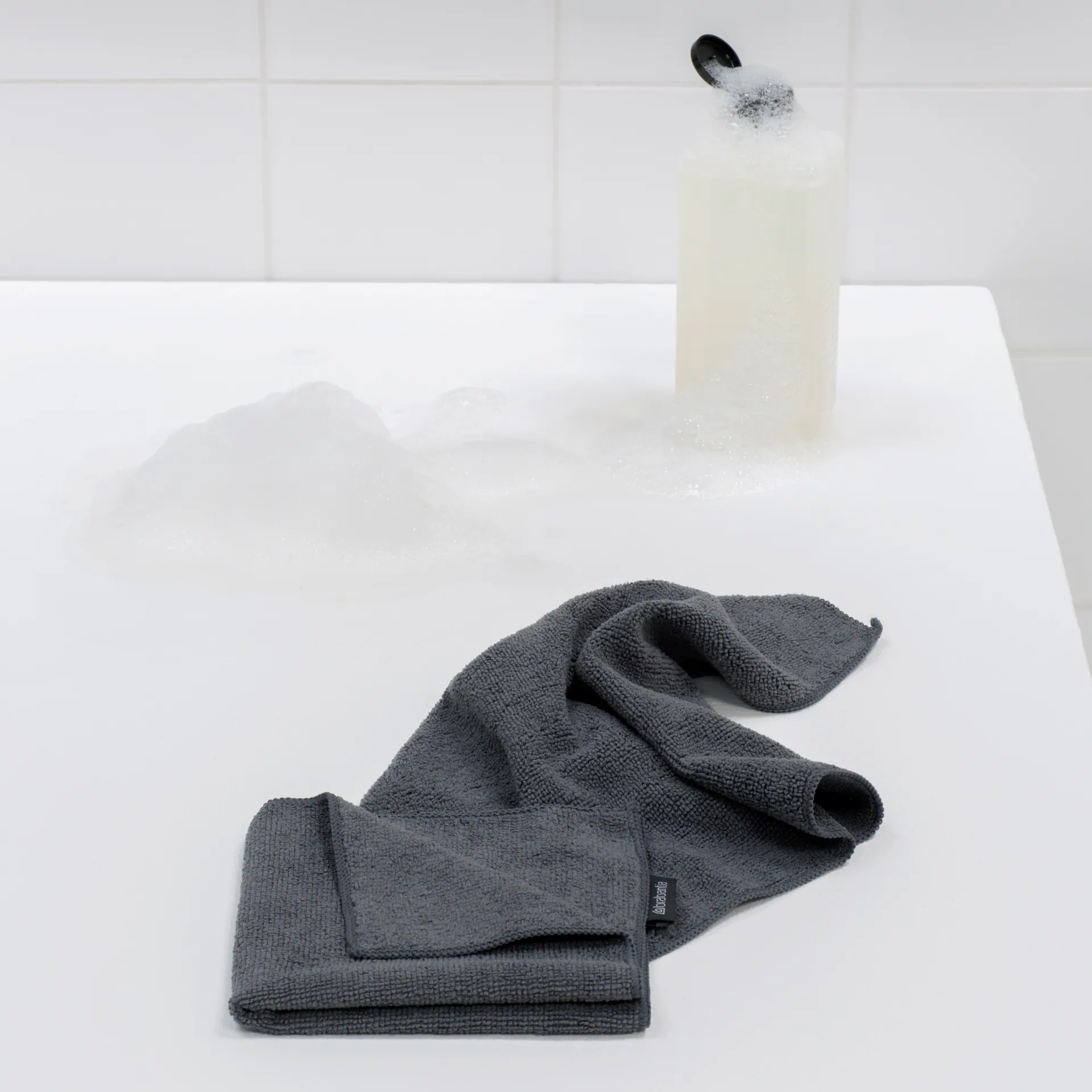 Brabantia Microfiber-Tuch 2er Pack, Dunkelgrau Brabantia