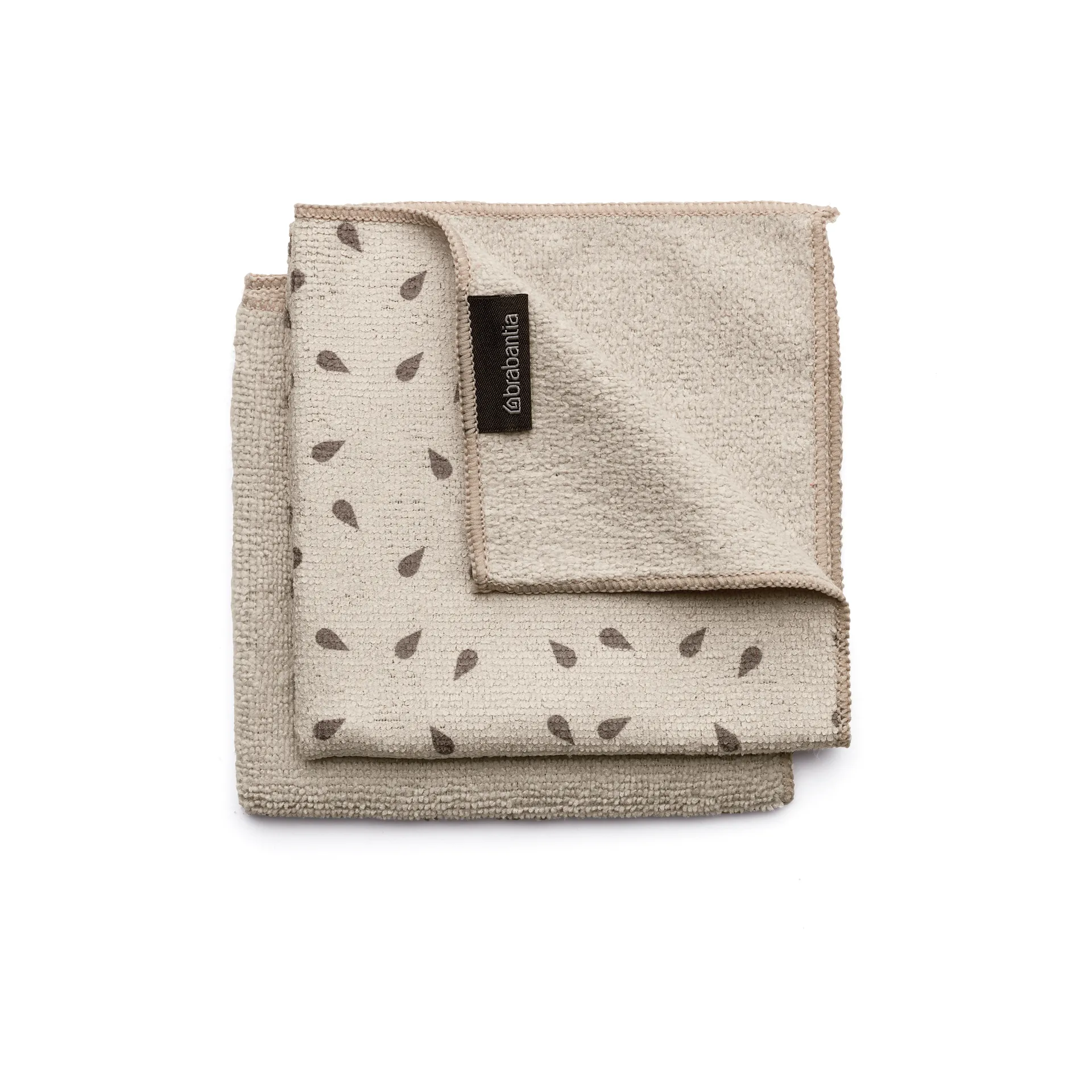Brabantia Microfiber-Tuch 2er Pack, Soft Beige Brabantia