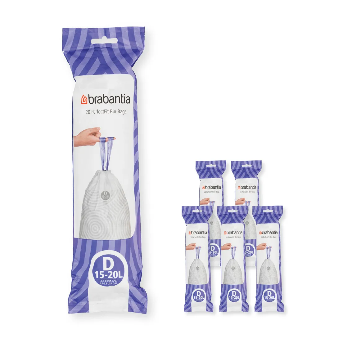 Brabantia Brabantia PerfectFit Müllbeutel 120 Stück Modell d, 15-20 l