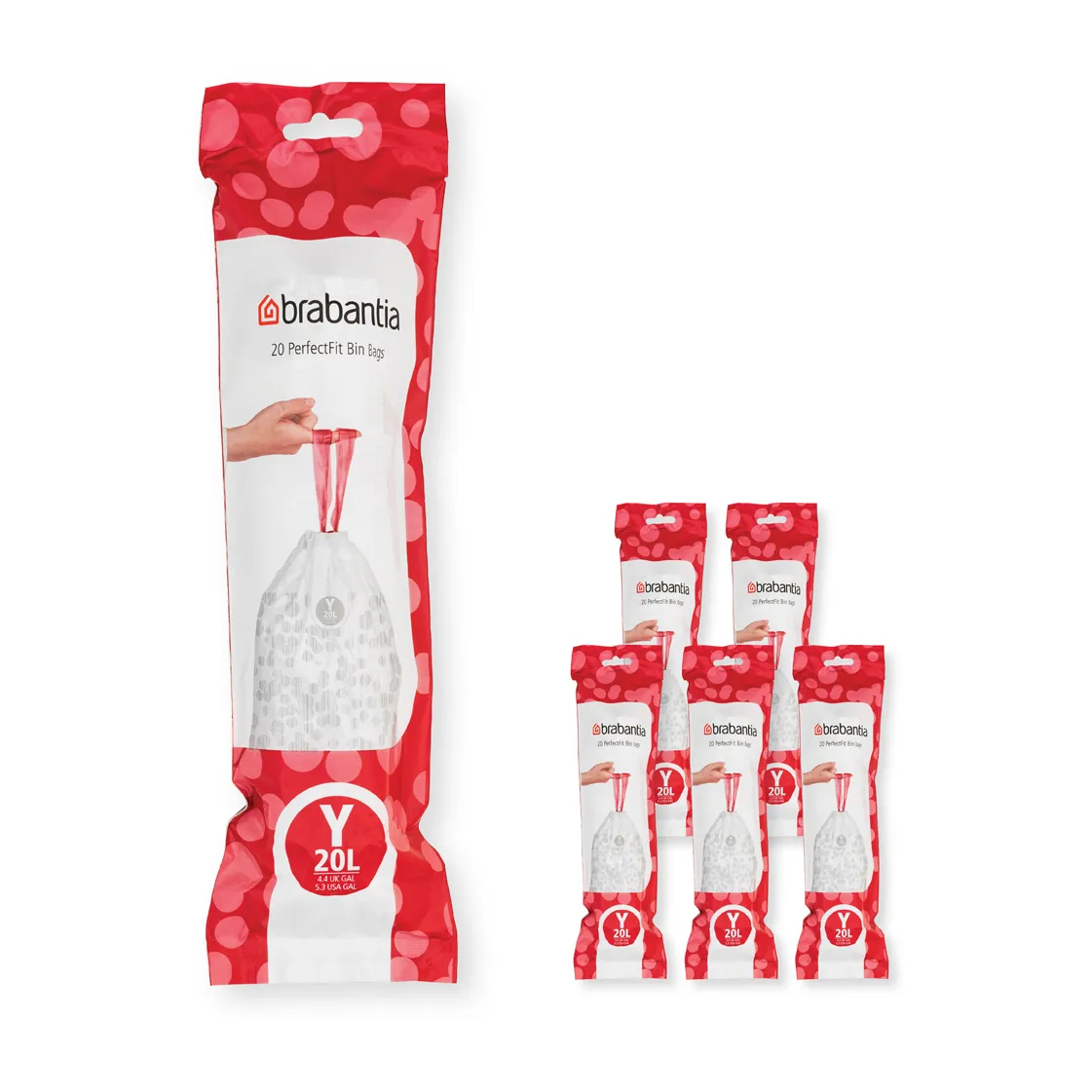 Brabantia Brabantia PerfectFit Müllbeutel 120 Stück Modell Y, 20 L