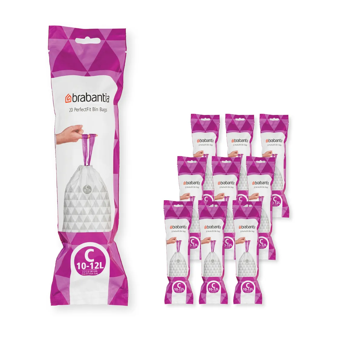 Brabantia Brabantia PerfectFit Müllbeutel 200 Stück Modell c, 10-12 l