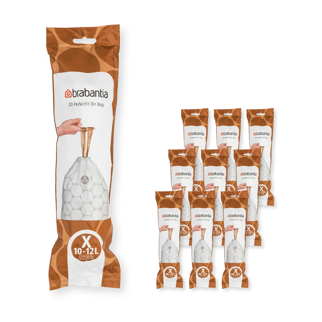 Brabantia Brabantia PerfectFit Müllbeutel 200 Stück Modell x, 10-12 l
