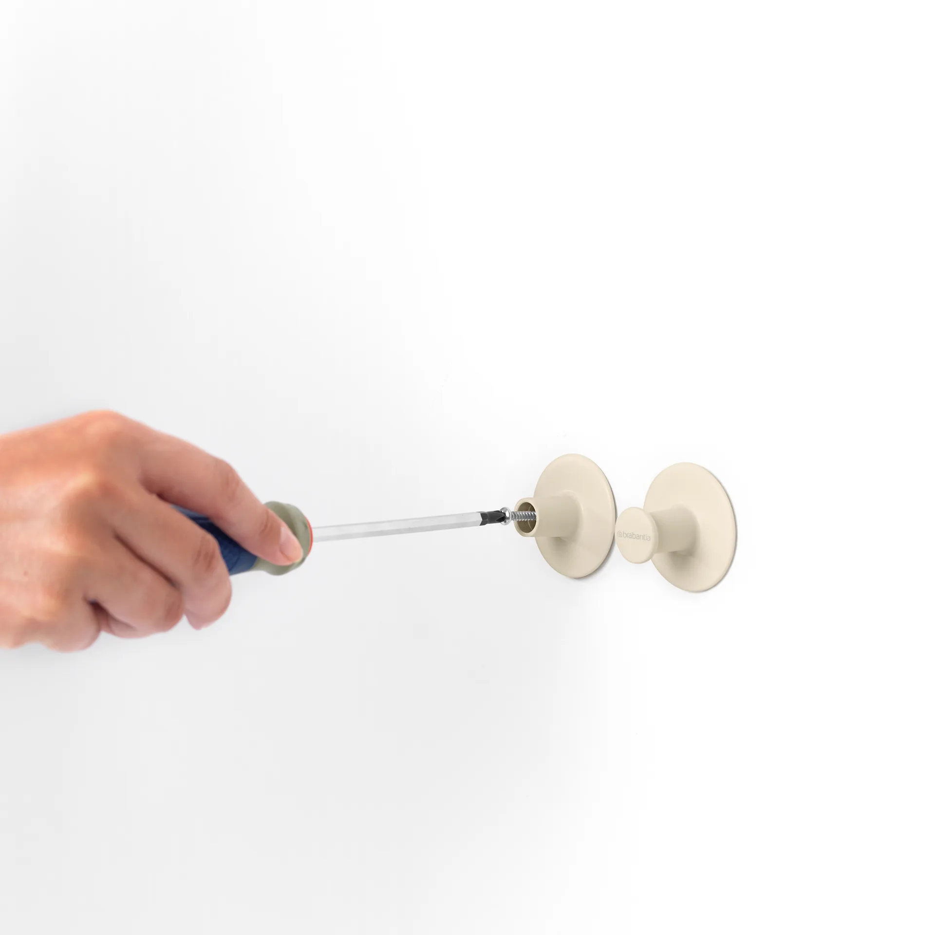 Brabantia ReNew Handtuchaufhänger 2 Stück, Soft Beige Brabantia