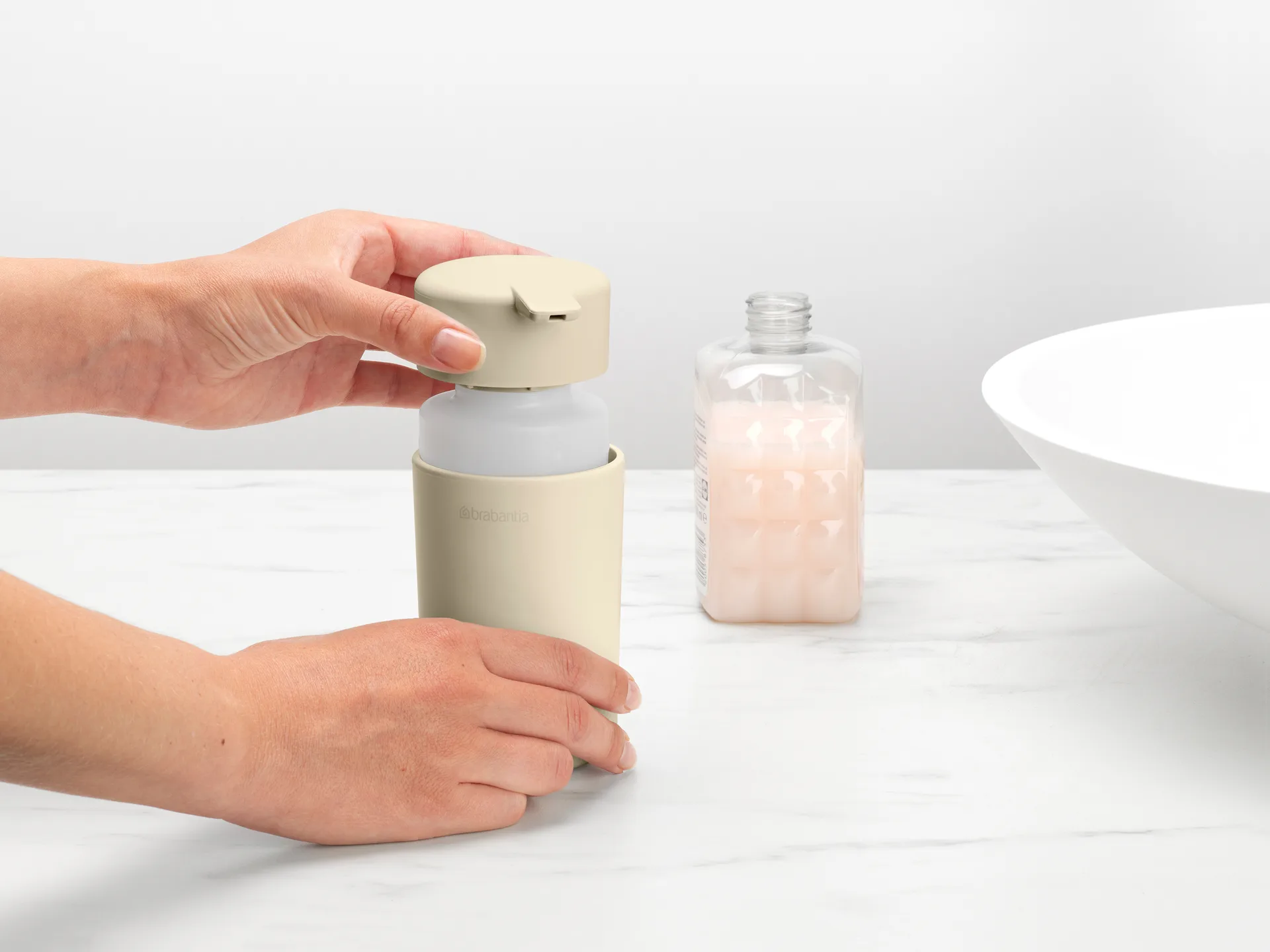 Brabantia ReNew Seifenspender 14cm, Soft Beige Brabantia