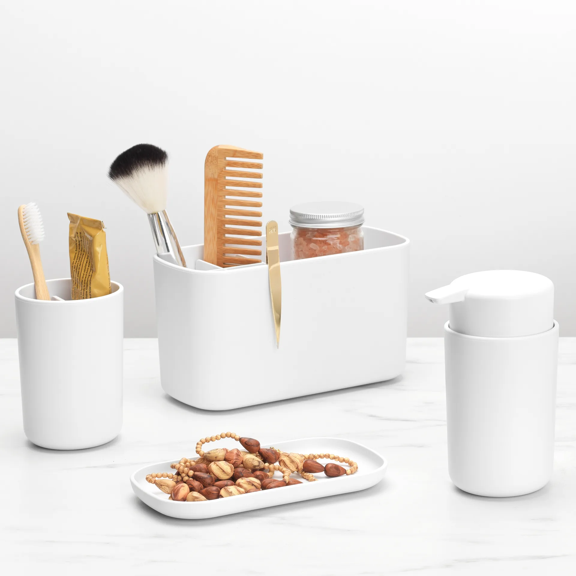 Brabantia ReNew Seifenspender 14cm, Weiß Brabantia