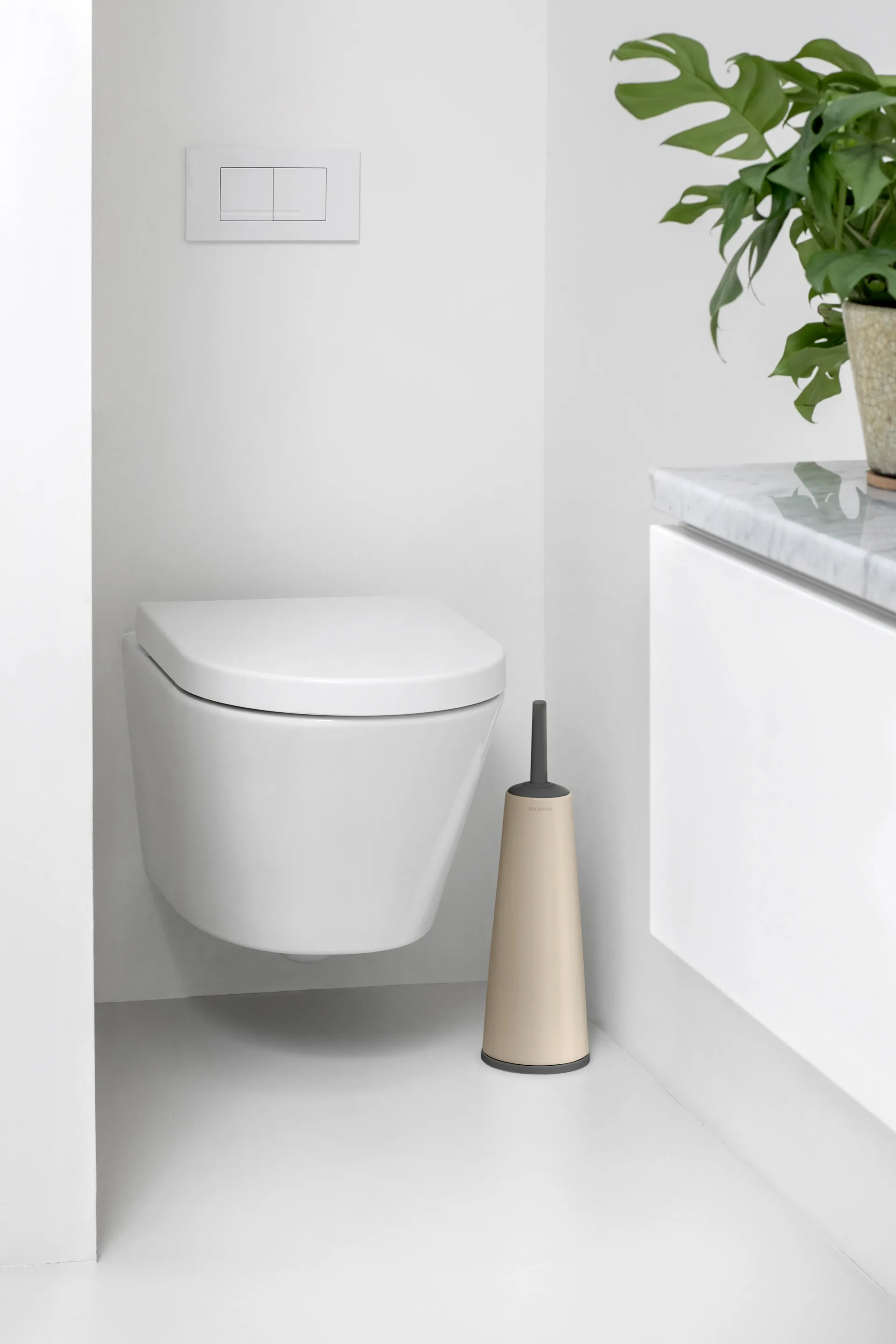 Brabantia ReNew Toilettenbürste, Soft Beige Brabantia