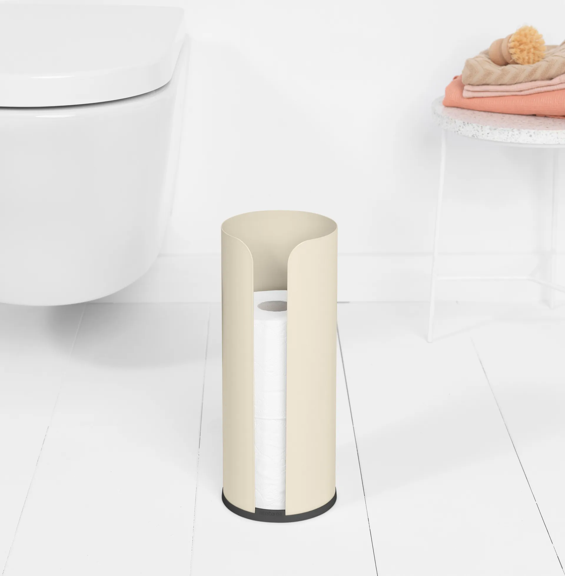 Brabantia ReNew Toilettenrollenhalter, Soft Beige Brabantia