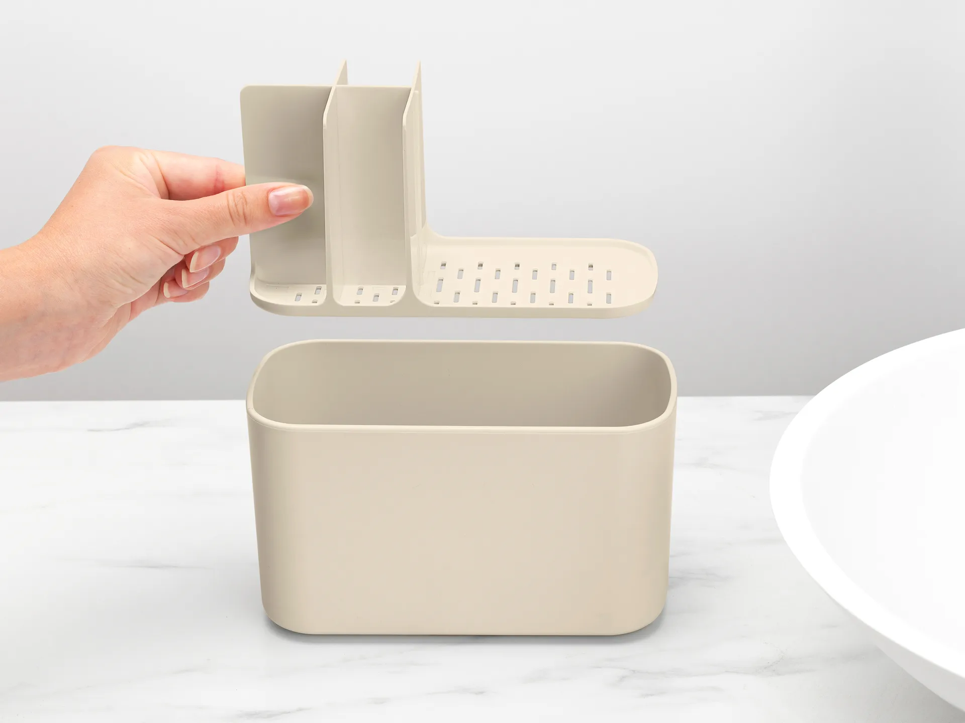 Brabantia ReNew Waschbecken Organizer, Soft Beige Brabantia