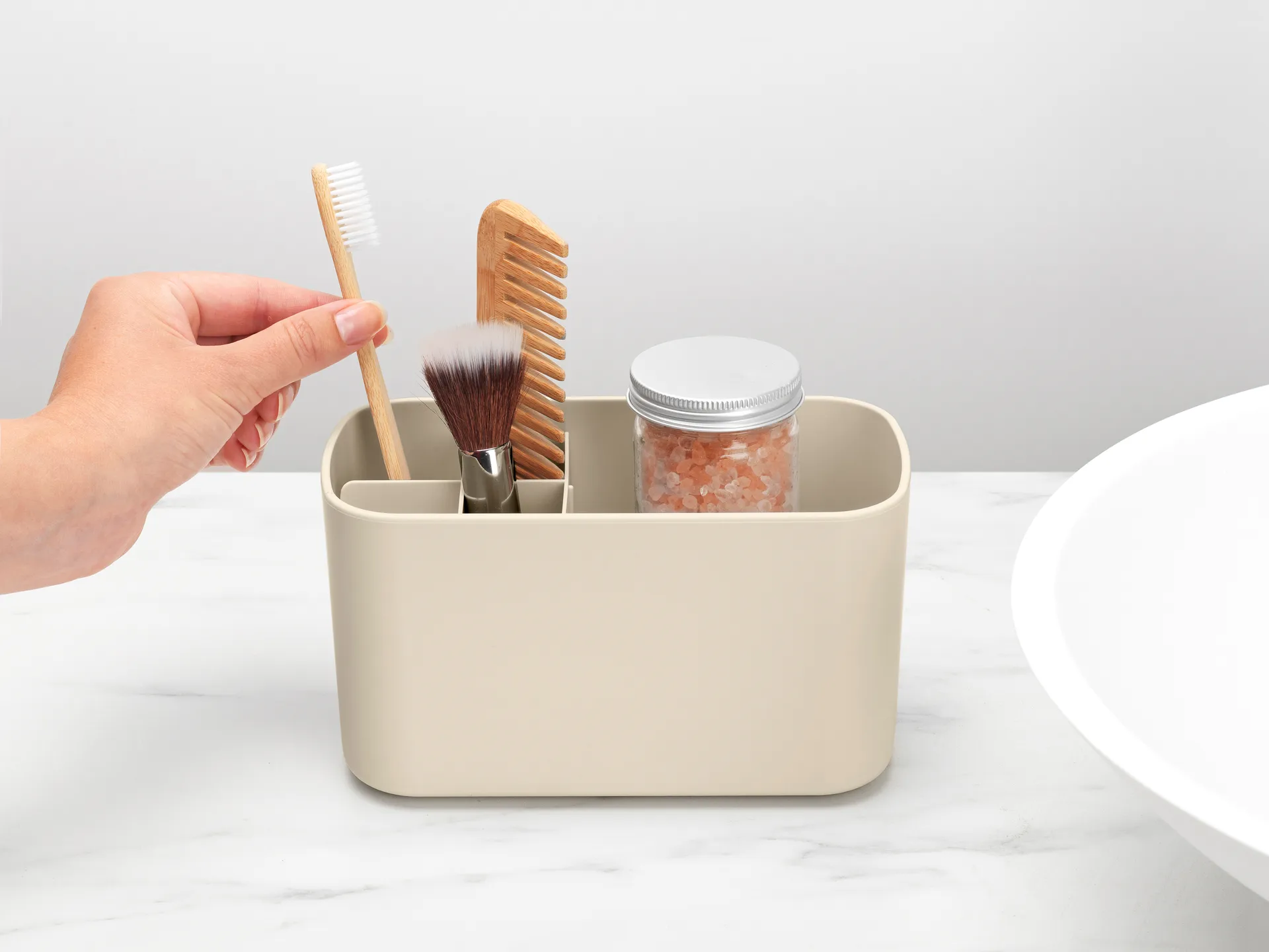 Brabantia ReNew Waschbecken Organizer, Soft Beige Brabantia